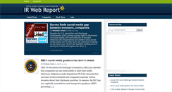 Desktop Screenshot of irwebreport.com