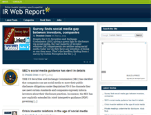 Tablet Screenshot of irwebreport.com